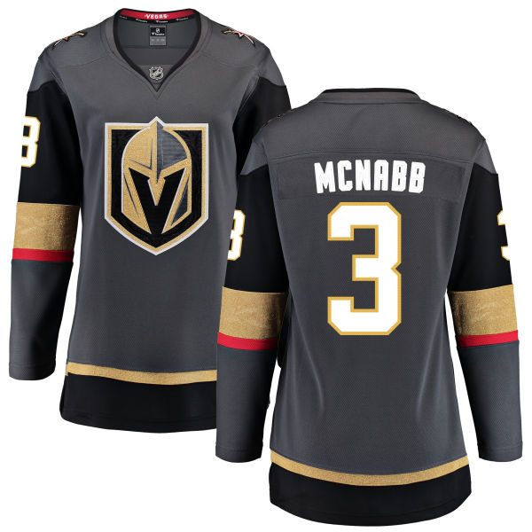 Women Vegas Golden Knights 3 Mcnabb Fanatics Branded Breakaway Home Gray Adidas NHL Jersey